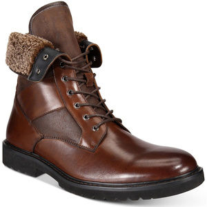 Bar III Men's Griffin Lace-Up Boots, Brown, 10 M